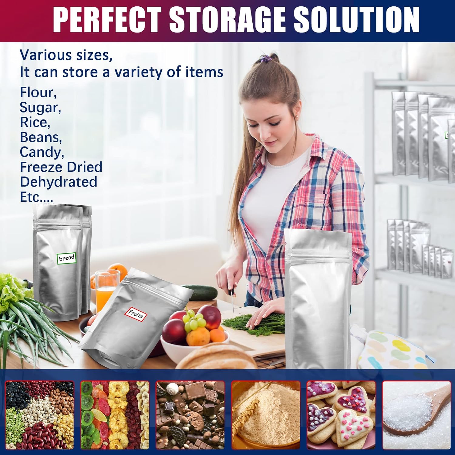 Mylar bags for food storage